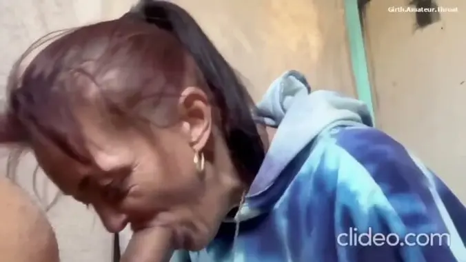 Crackhead granny gym job for money