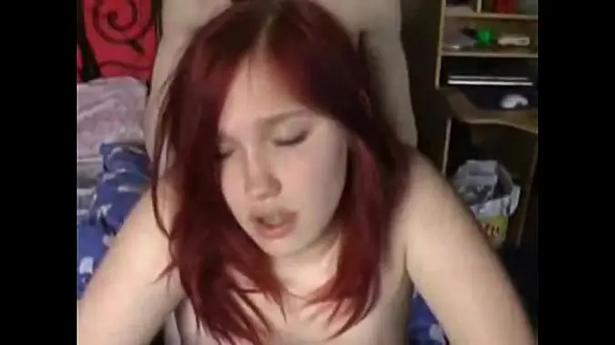 Homemade busty redhead doggystyle